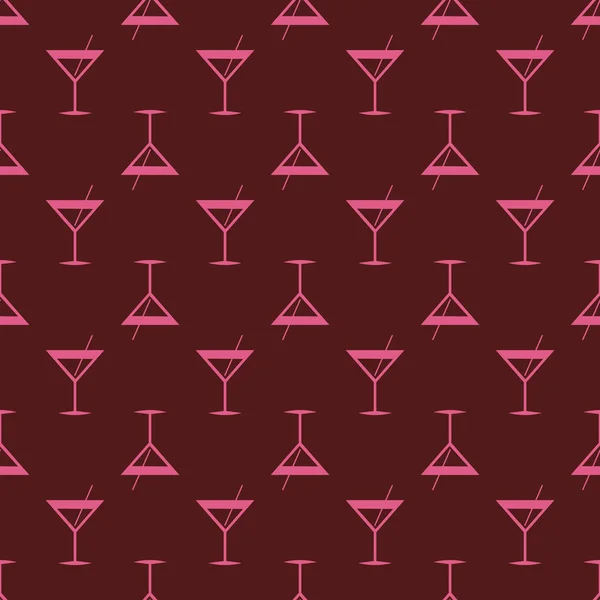 Tropische Cocktail Kleurrijke Naadloze Patroon — Stockvector