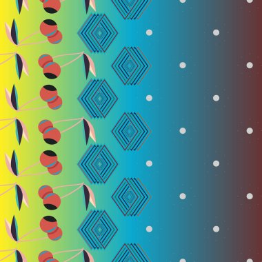 kiraz seamless modeli. Tekstil Ambalaj ve duvar kağıtları için iyi.