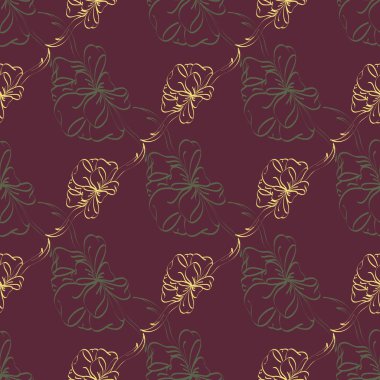 Çok renkli yay ve kurdeleler parlak seamless modeli.