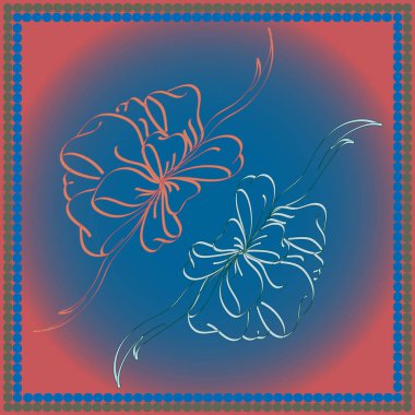 Set çekilmiş yay izole el renk arka plan üzerinde.