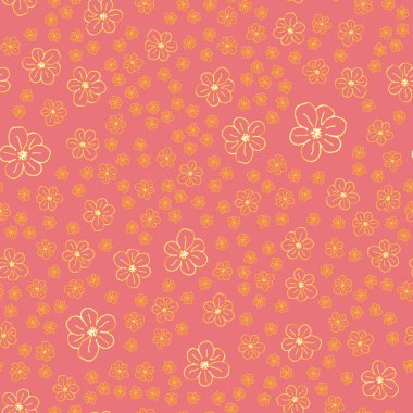 Yeni basit soyut geometrik seamless modeli ile arka plan için çiçekler