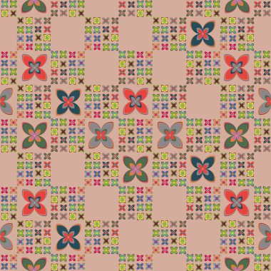 Çiçekler için arka plan ile yeni basit seamless modeli