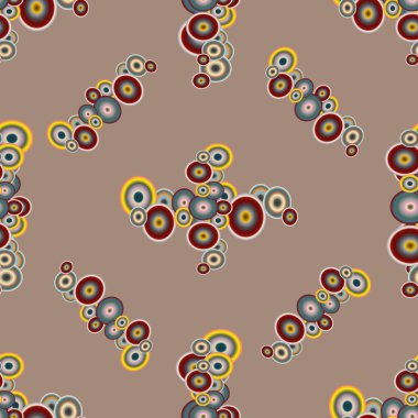 Soyut geometrik renkli seamless modeli daireler ile