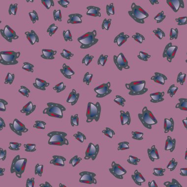 Bardak kahve veya çay arka plan seamless modeli üzerinde noktalı.