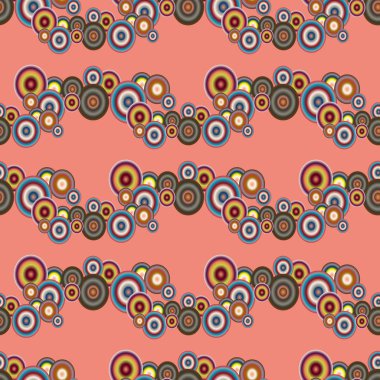 Soyut geometrik renkli seamless modeli daireler, arka plan ile