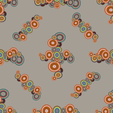 Soyut geometrik renkli seamless modeli daireler ile