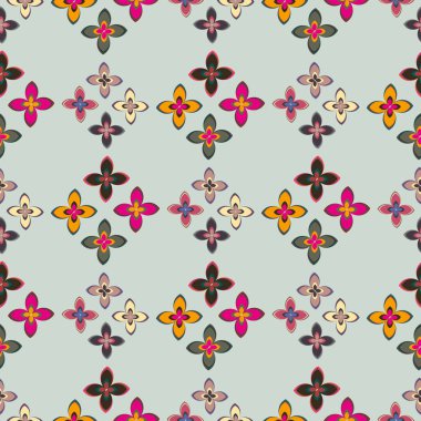 Yeni basit soyut geometrik seamless modeli ile arka plan için çiçekler