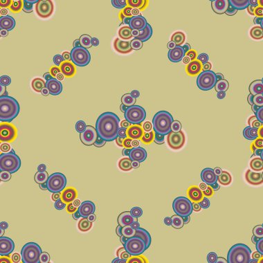 Soyut geometrik renkli seamless modeli daireler ile