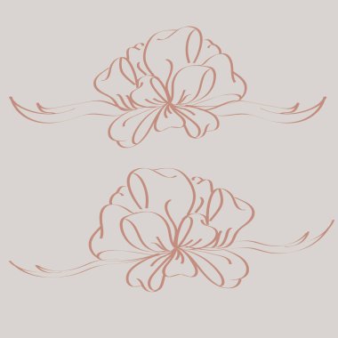 Set çekilmiş yay izole el renk arka plan üzerinde.