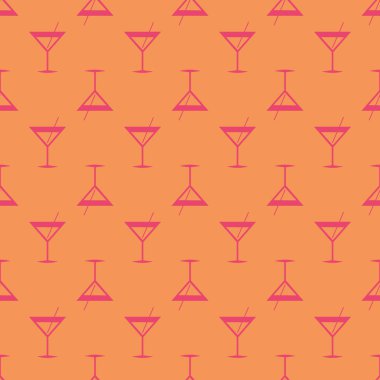 Tropikal kokteyl renkli seamless modeli