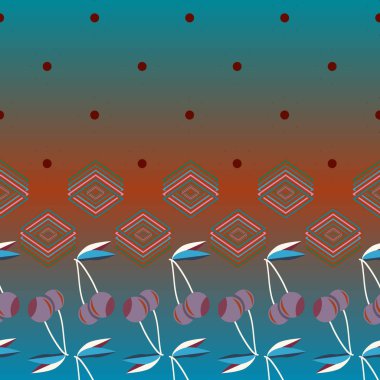 kiraz seamless modeli. Tekstil Ambalaj ve duvar kağıtları için iyi.