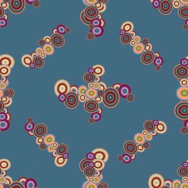 Soyut geometrik renkli seamless modeli daireler ile