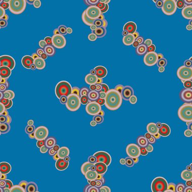 Soyut geometrik renkli seamless modeli daireler ile