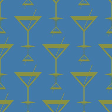 Tropik kokteyller renkli seamless modeli