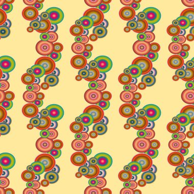 Soyut geometrik renkli seamless modeli daireler, arka plan ile