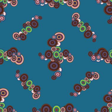 Soyut geometrik renkli seamless modeli daireler ile