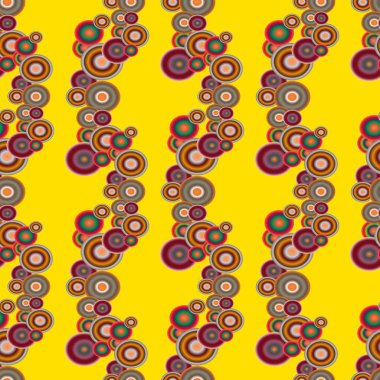 Soyut geometrik renkli seamless modeli daireler, arka plan ile