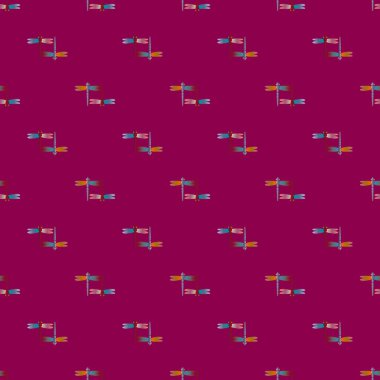 Dekoratif renkli seamless modeli ile şirin yusufçuk