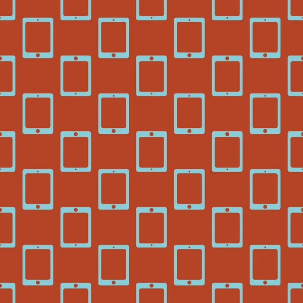 Smartphone Oder Elektronisches Tablet Nahtlose Muster Hintergrund — Stockvektor