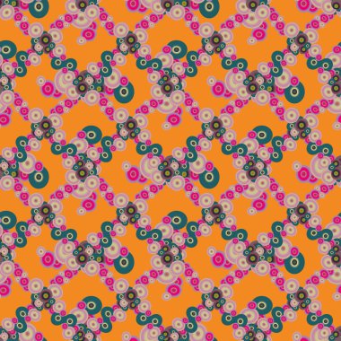 Soyut geometrik renkli seamless modeli daireler, arka plan ile