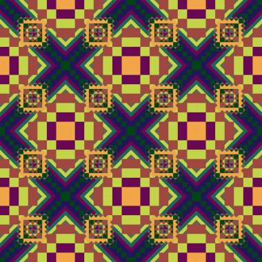 Geometrik etnik desen sorunsuz tasarım arka plan veya duvar kağıdı için