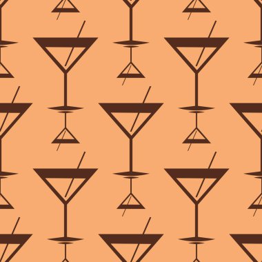 Tropik kokteyller renkli seamless modeli