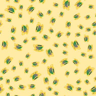 Bardak kahve veya çay arka plan seamless modeli üzerinde noktalı.