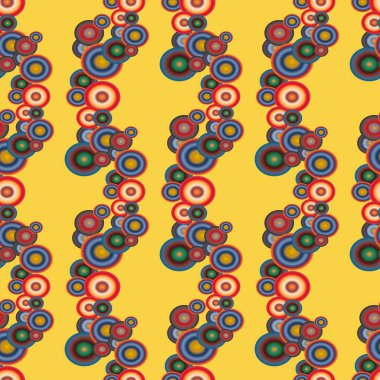 Soyut geometrik renkli seamless modeli daireler, arka plan ile