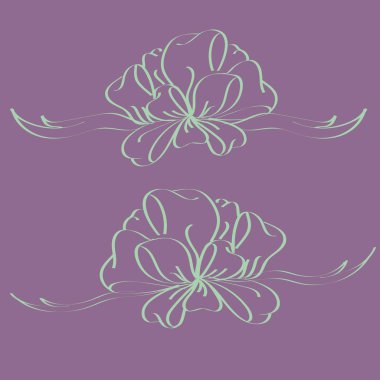 Set çekilmiş yay izole el renk arka plan üzerinde.