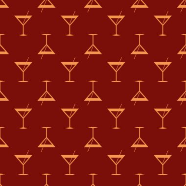 Tropikal kokteyl renkli seamless modeli