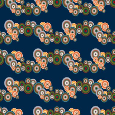 Soyut geometrik renkli seamless modeli daireler, arka plan ile