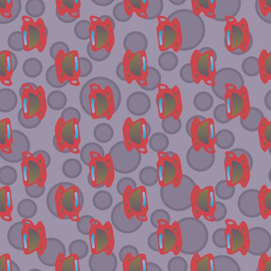 Bardak kahve veya çay arka plan seamless modeli üzerinde noktalı.