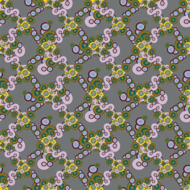 Soyut geometrik renkli seamless modeli daireler, arka plan ile