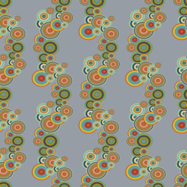 Soyut geometrik renkli seamless modeli daireler, arka plan ile