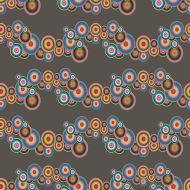 Soyut geometrik renkli seamless modeli daireler, arka plan ile