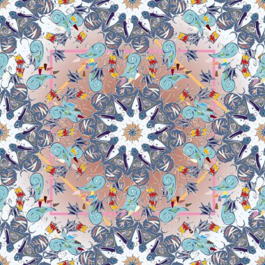 Arkaplan için soyut geometrik renkli desen. vektör illüstrasyonu 