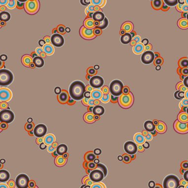 Soyut geometrik renkli seamless modeli daireler ile