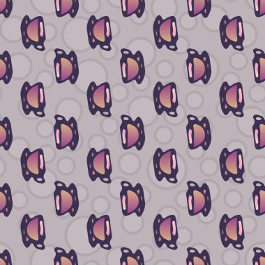 Bardak kahve veya çay arka plan seamless modeli üzerinde noktalı.