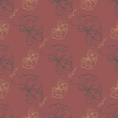 Çok renkli yay ve kurdeleler parlak seamless modeli.