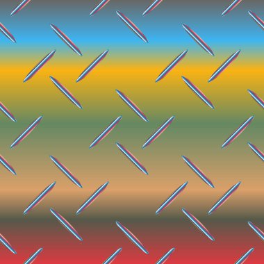 Oluklu Metal Dikişsiz desen vektör çizim.