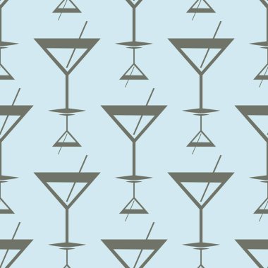 Tropik kokteyller renkli seamless modeli