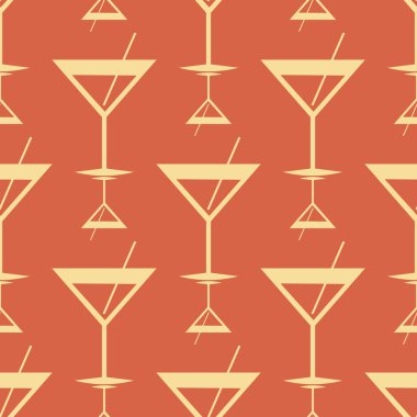 Tropik kokteyller renkli seamless modeli