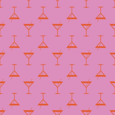 Tropikal kokteyl renkli seamless modeli