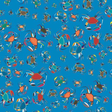 Yaz arka plan ıstakoz, vektör çizim ile 