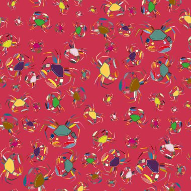 Yaz arka plan ıstakoz, vektör çizim ile 