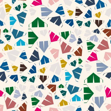 çizgi film kamp çadırları ile renk seamless modeli