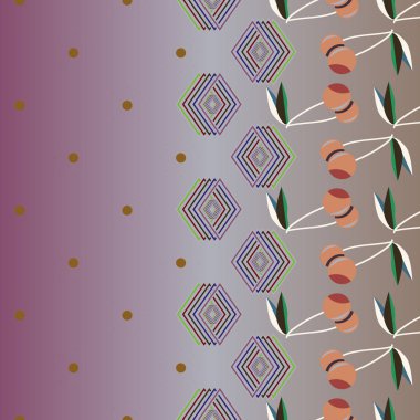 kiraz seamless modeli. Tekstil Ambalaj ve duvar kağıtları için iyi.