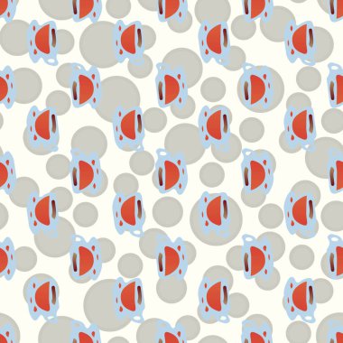 Bardak kahve veya çay arka plan seamless modeli üzerinde noktalı.