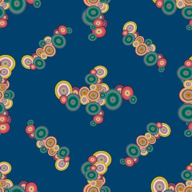 Soyut geometrik renkli seamless modeli daireler ile