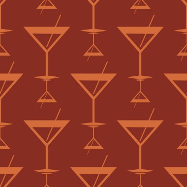 Tropik kokteyller renkli seamless modeli